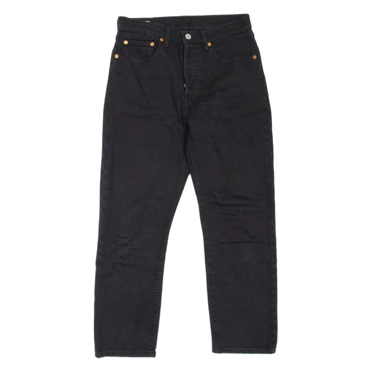 LEVI'S 501 BIG E Jeans Womens Black Regular Straight W26 L26