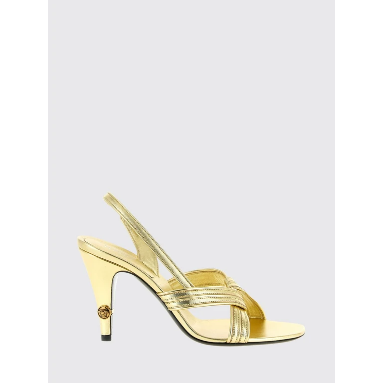 Heeled Sandal Woman color Gold (10255871A185091X70J)
