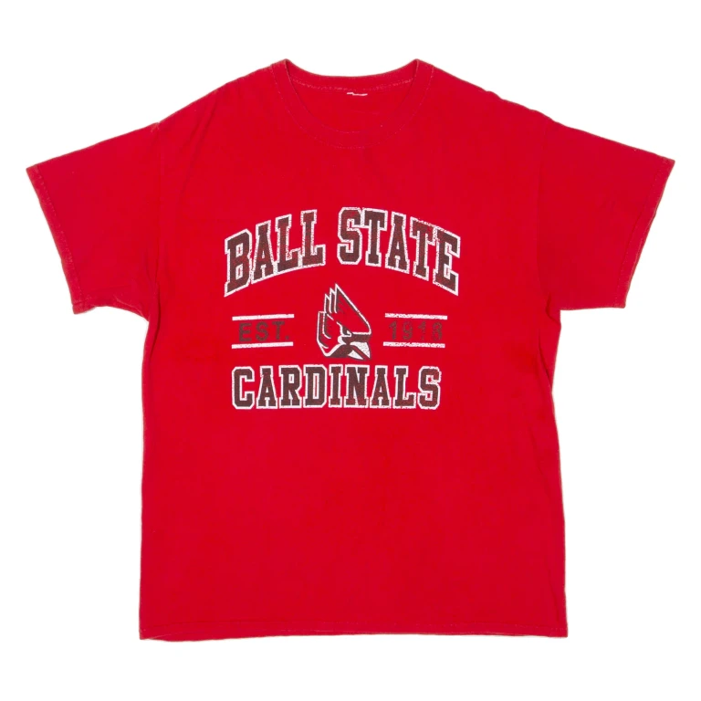 Ball State Cardinals 1918 Mens T-Shirt Red USA M