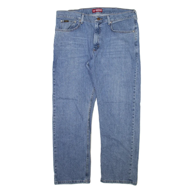 LEE Mens Jeans Blue Regular Straight W36 L28