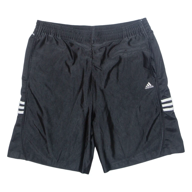 ADIDAS Mens Sports Shorts Black Relaxed L W32