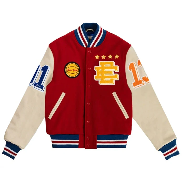 Men's Ee Varsity Letterman Wool/Leather Jacket Ss24