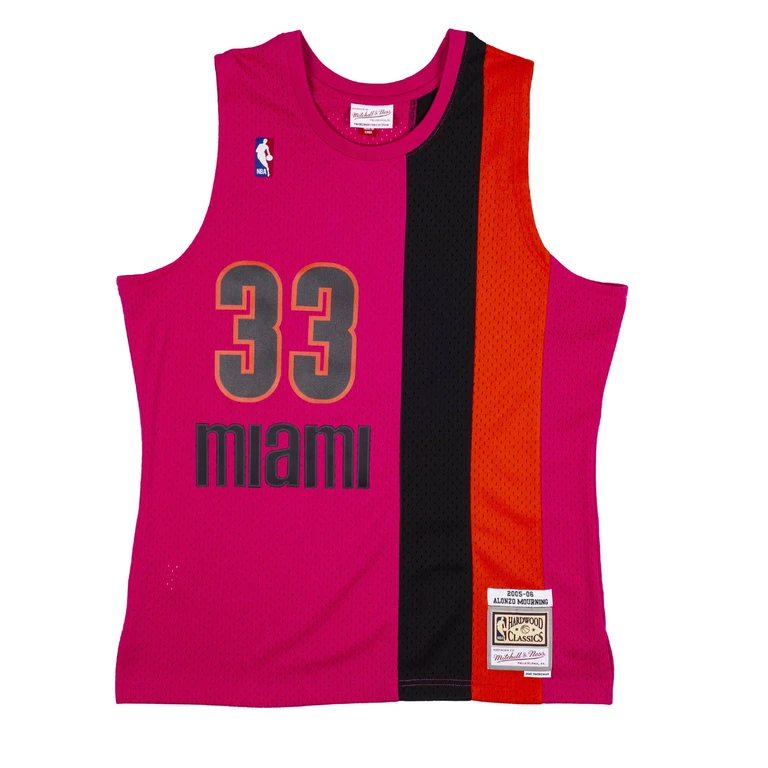 Men's NBA Reload Swingman Jersey Heat 2005 Alonzo Mourning
