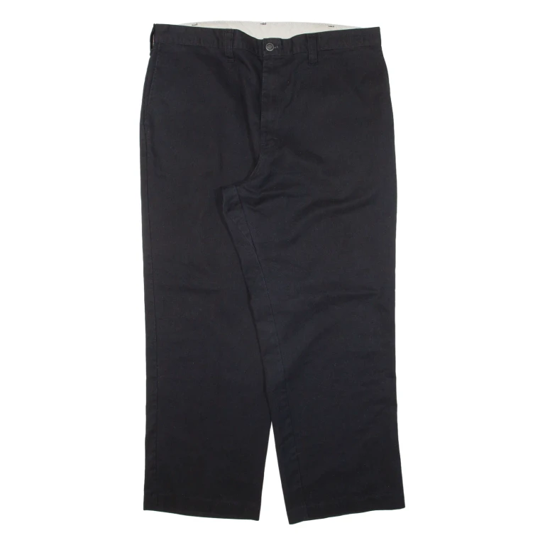DICKIES Workwear Mens Trousers Black Regular Straight W38 L30