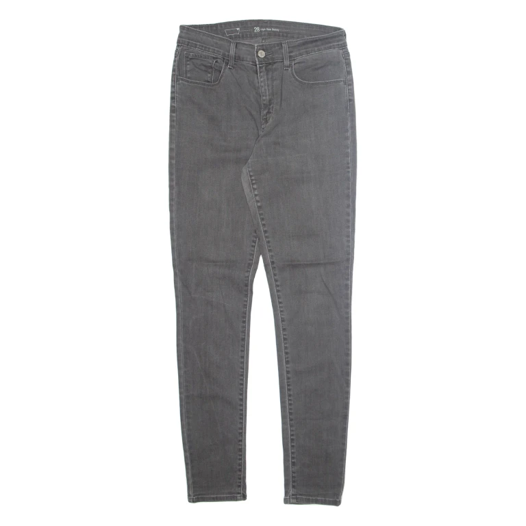 LEVI'S High Rise Womens Jeans Grey Regular Skinny W28 L32