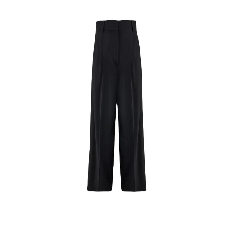 Ferragamo Wide-leg Wool Trousers