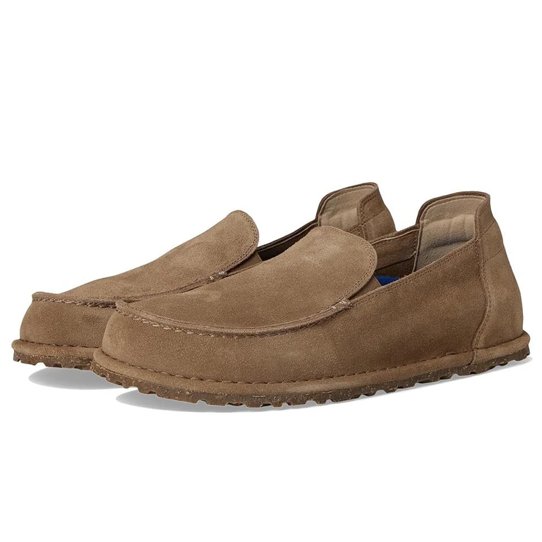 Unisex Utti Slip On Suede Leather Gray Taupe