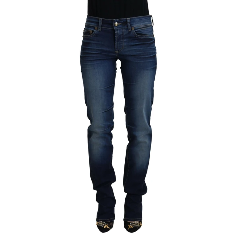Just Cavalli Blue Cotton Women Casual Denim Jeans Elastane Clothing - Women
