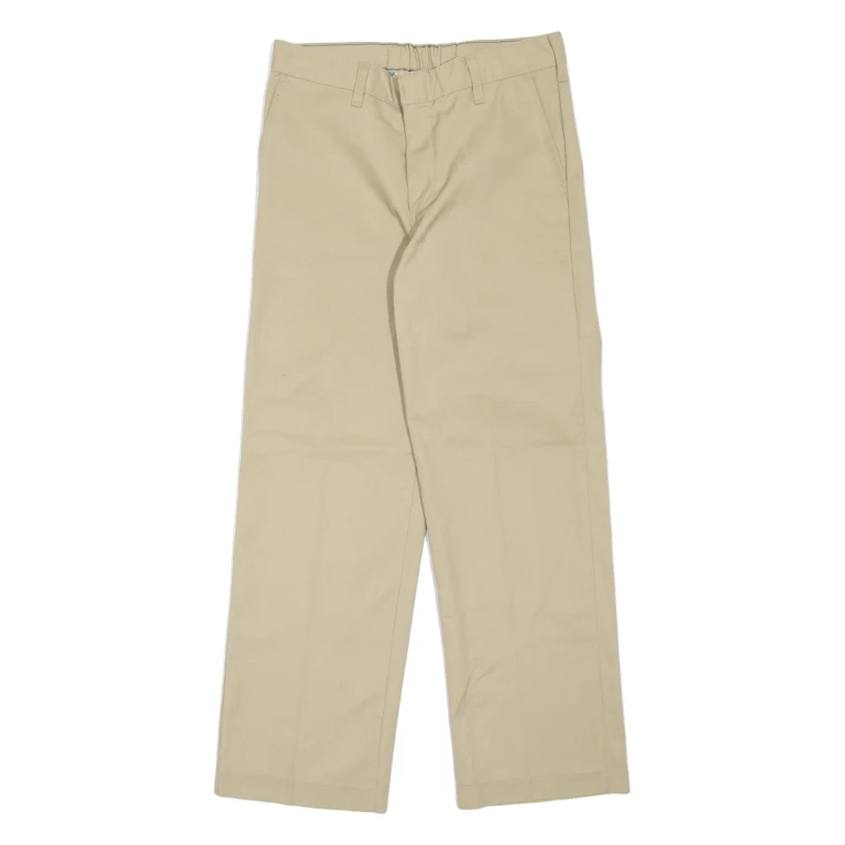 DICKIES Workwear Womens Trousers Beige Regular Straight W28 L26