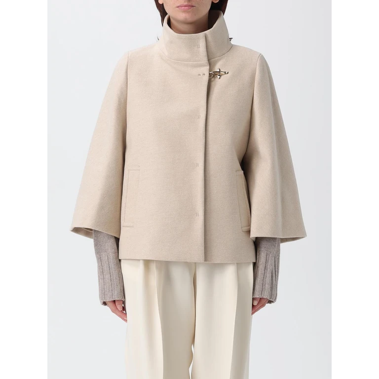 Coat Woman color Ivory (NAW12514490XMYC002)