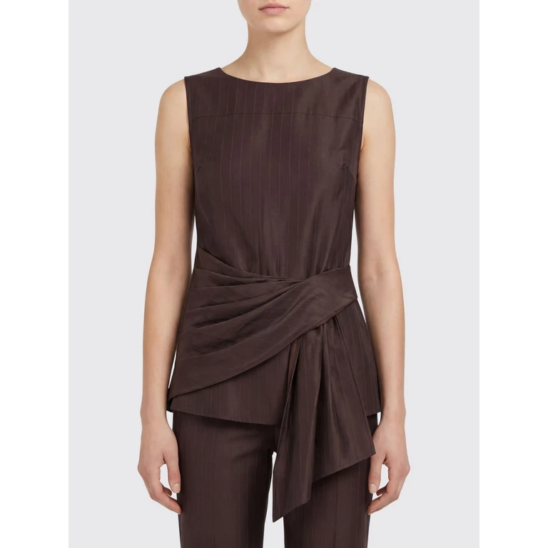 LOULOU DE SAISON Top Woman color Brown (FONDADARKBROWN)