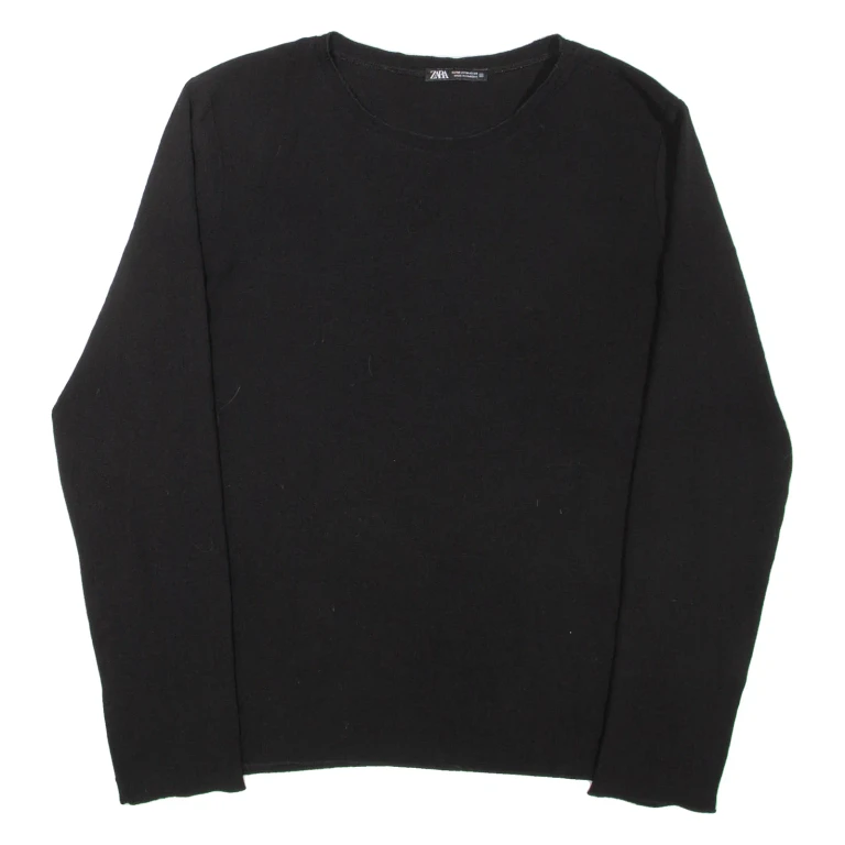 ZARA Womens Top Black Long Sleeve M