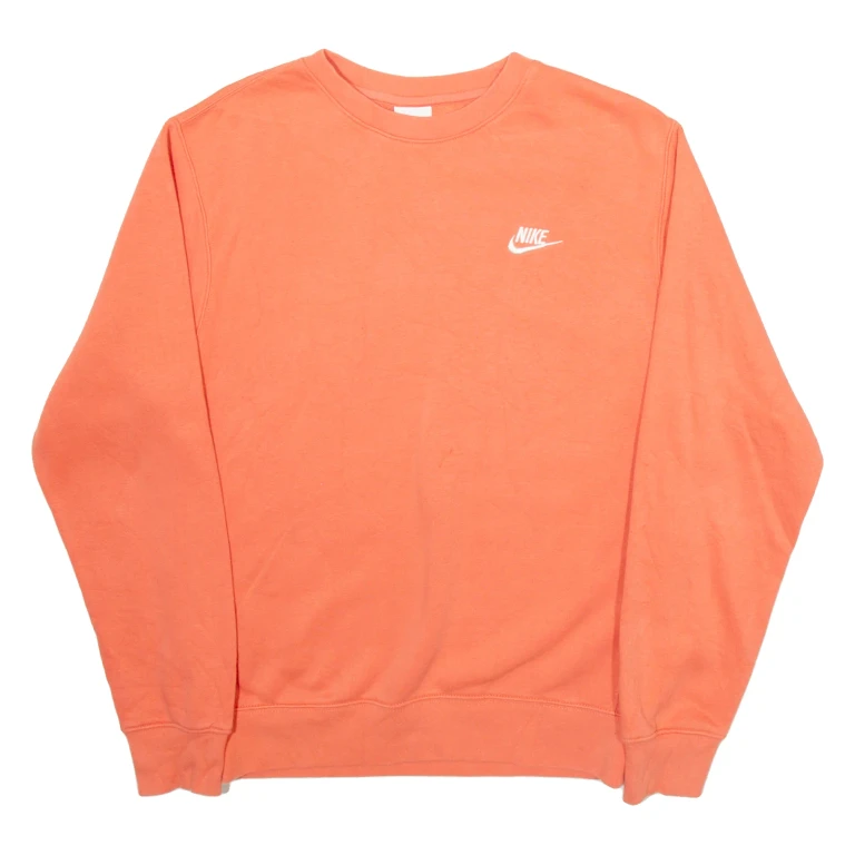 NIKE Mens Sweatshirt Orange XS