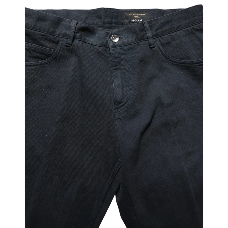 Black Cotton Mid Waist Skinny Men Denim Jeans Clothing - Men