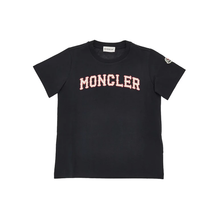 MONCLER Cotton jersey t-shirt with logo print Kids 12Y