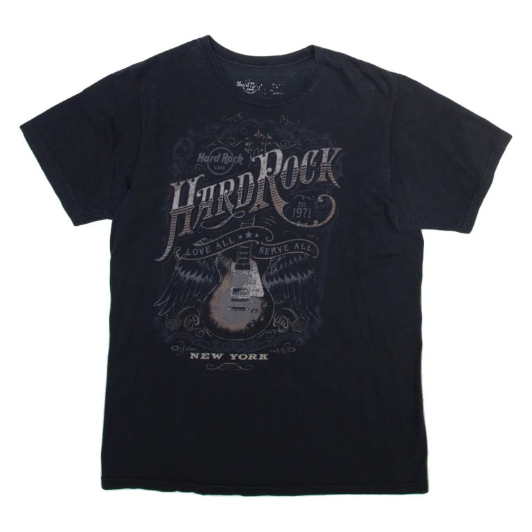 HARD ROCK CAFE New York Mens T-Shirt Black S