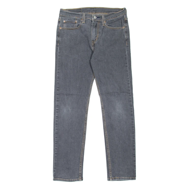 LEVI'S 502 Jeans Mens Grey Regular Tapered W28 L27