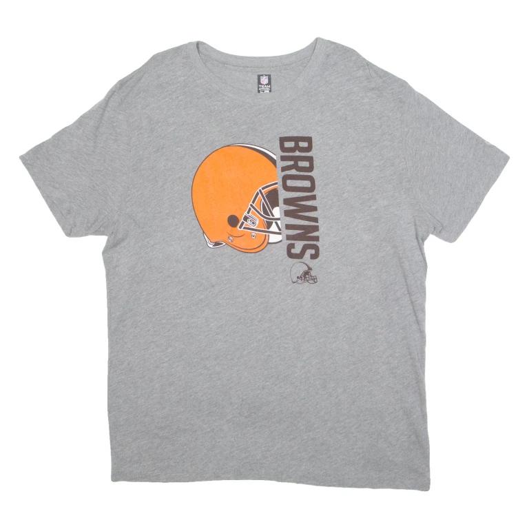 NFL Cleaveland Browns Soft Touch Mens T-Shirt Grey USA XL