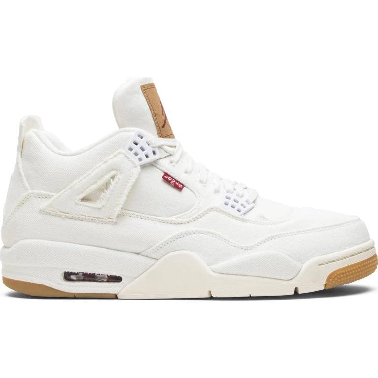 Men's Retro 4 'Levi's White Levi's Tag' Sneakers