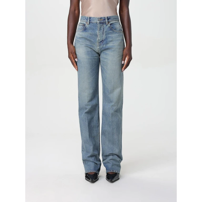 SAINT LAURENT Jeans Woman color Denim (795350Y13KD4423)