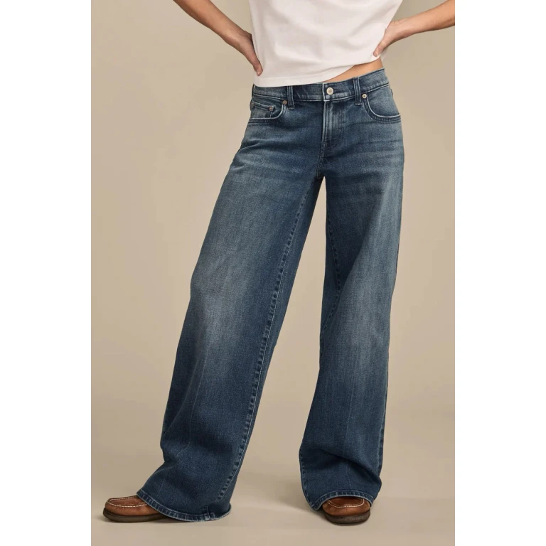 Women's Mid Rise Sweet Wide Leg - Set it Free Wash