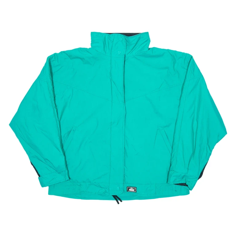 WOOLRICH Olefin Insulated Womens Raincoat Blue Nylon L