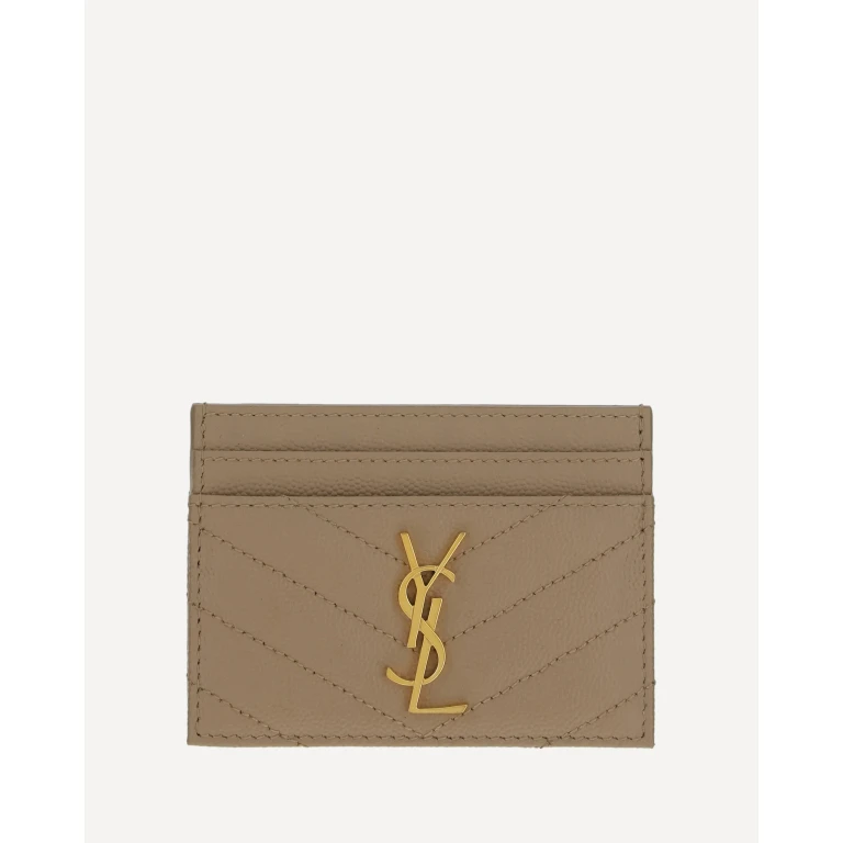 SAINT LAURENT Matelassé leather Cardholder Female UNI