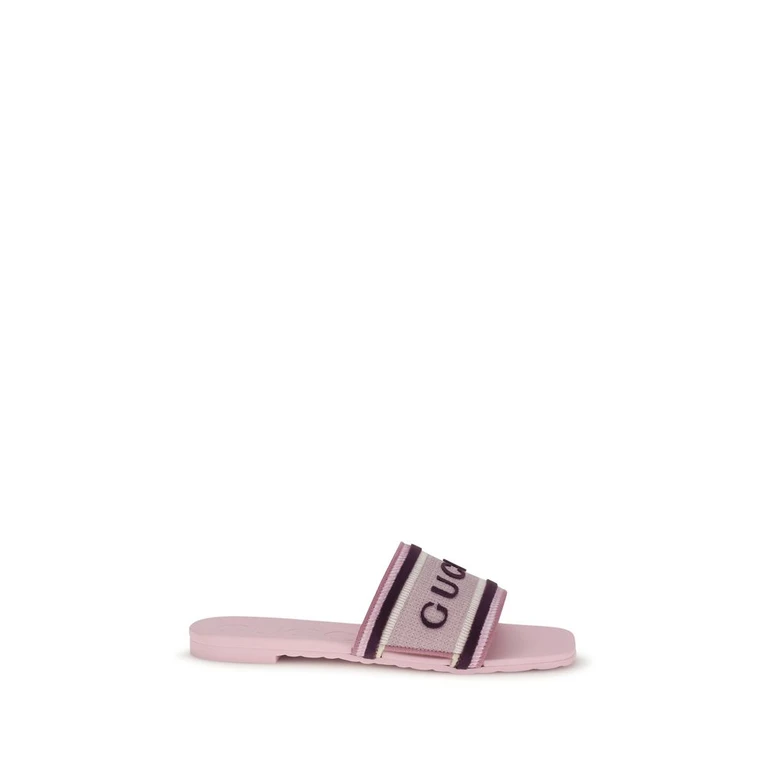 Gucci Multicolor Cotton Flat Sandals - Women
