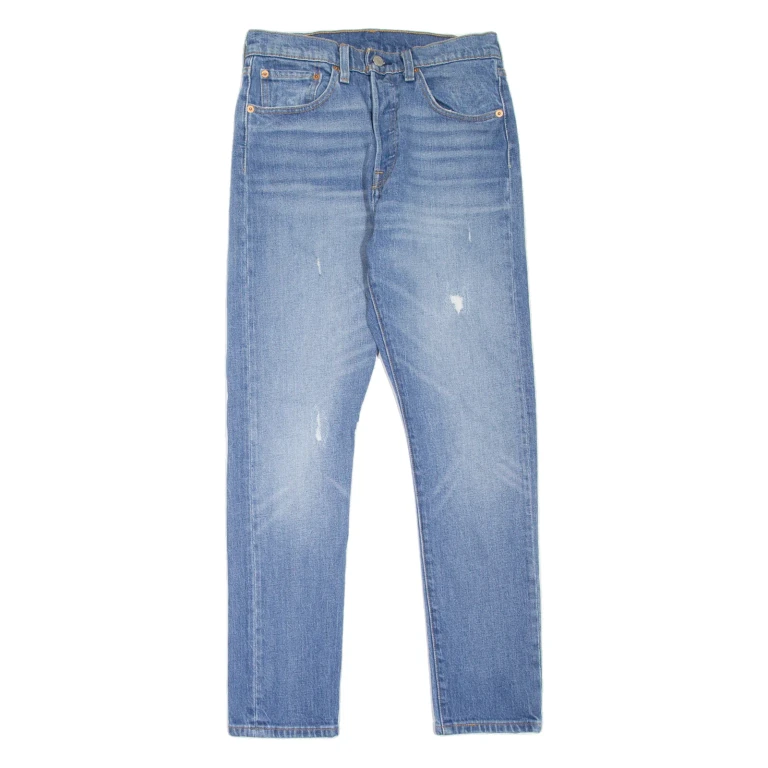 LEVI'S 501S Jeans Premium Womens Blue Skinny Straight Stone Wash W27 L28