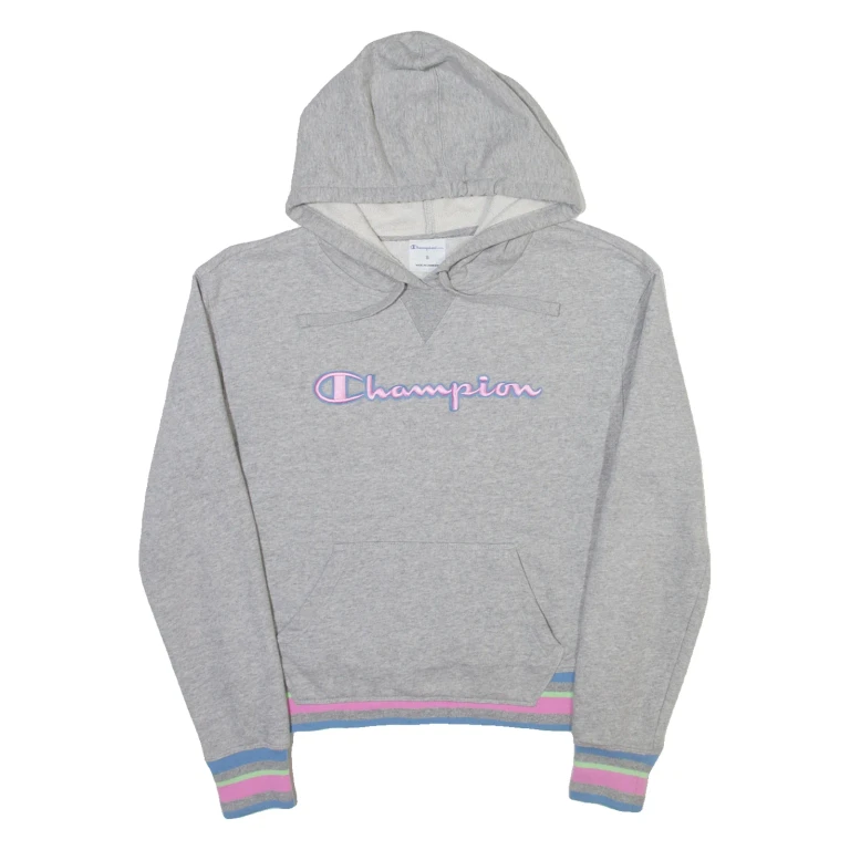 CHAMPION Womens Green Hoodie S