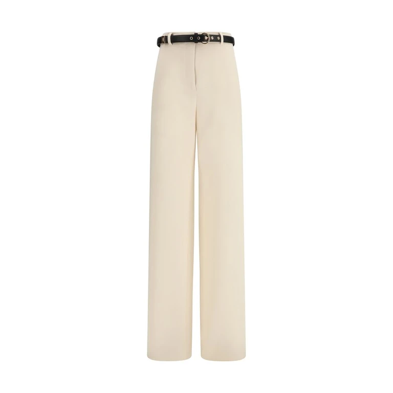 Beige Triacetate Dress Pants - Women