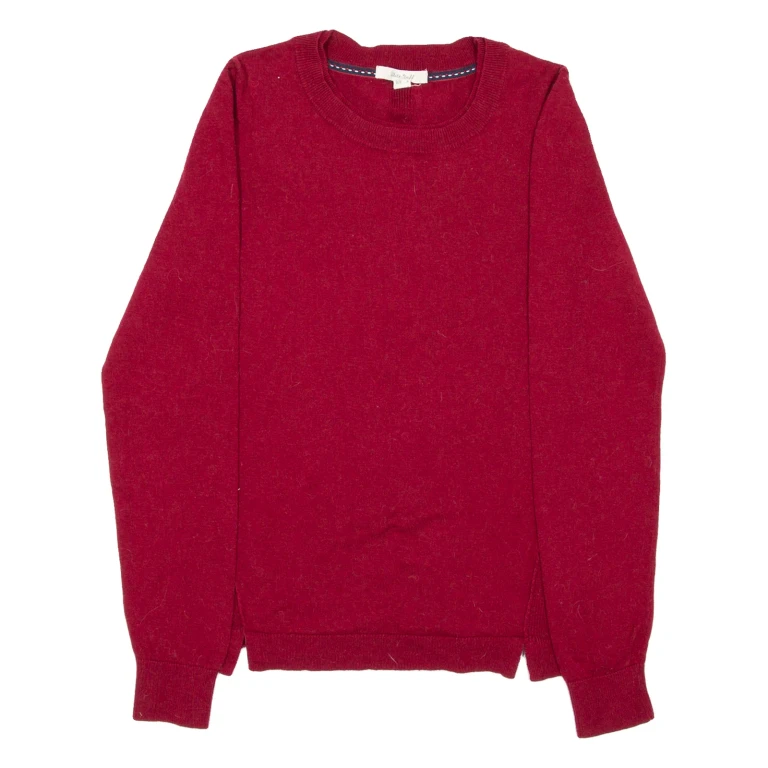 WHITE STUFF Womens Jumper Red Tight Knit Wool UK 6