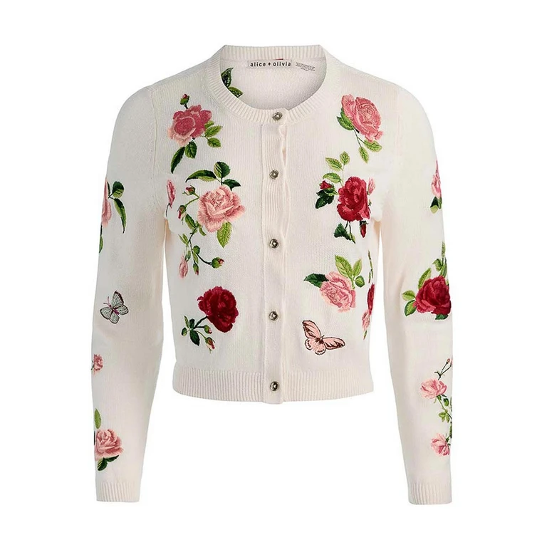 Alice+Olivia Cardigan - Blanc (CC604532706O157)