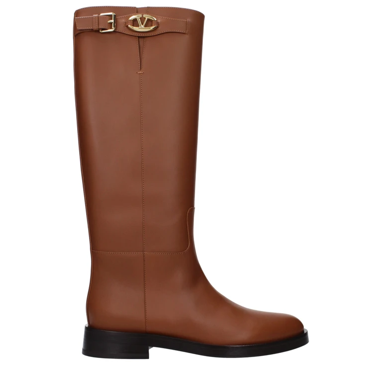 Valentino Garavani Brown Leather Boots - Women