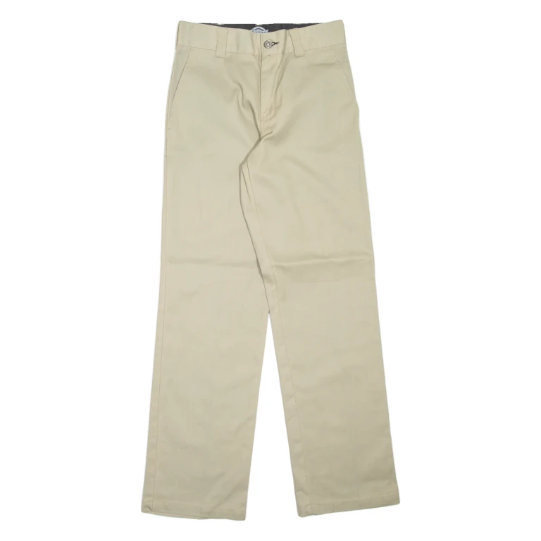 DICKIES Skateboarding Mens Trousers Beige Regular Straight W28 L32