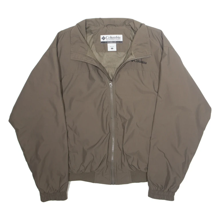 COLUMBIA Mens Jacket Brown Nylon L