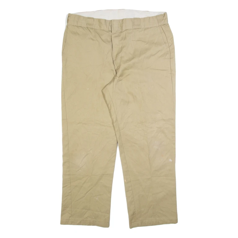 DICKIES Mens Trousers Beige Regular Straight W38 L29