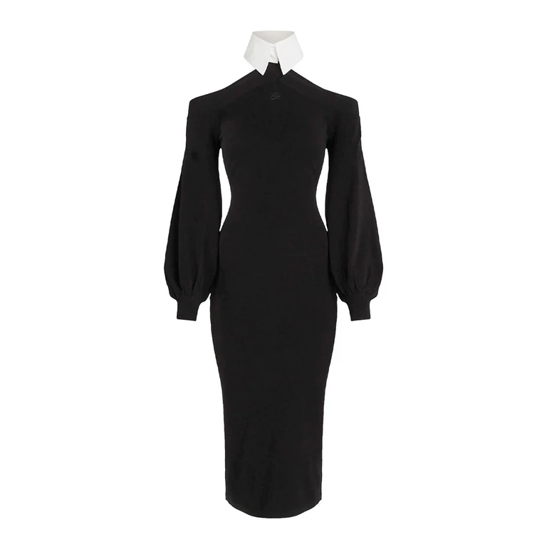 Robe Au Genou - Noir (246W1317999)
