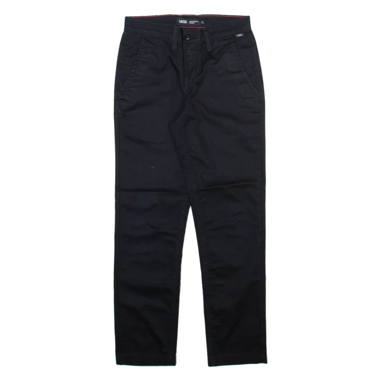 VANS Womens Trousers Black Slim Straight W26 L26