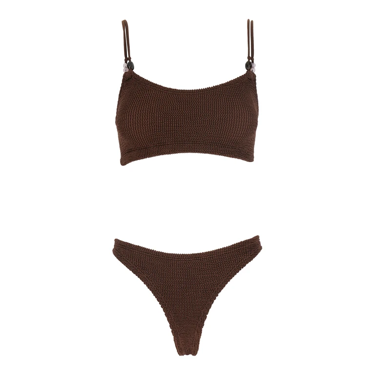 Swimsuit Woman color Brown (BCASSIEBDDMETALLICCHOCOLATE)