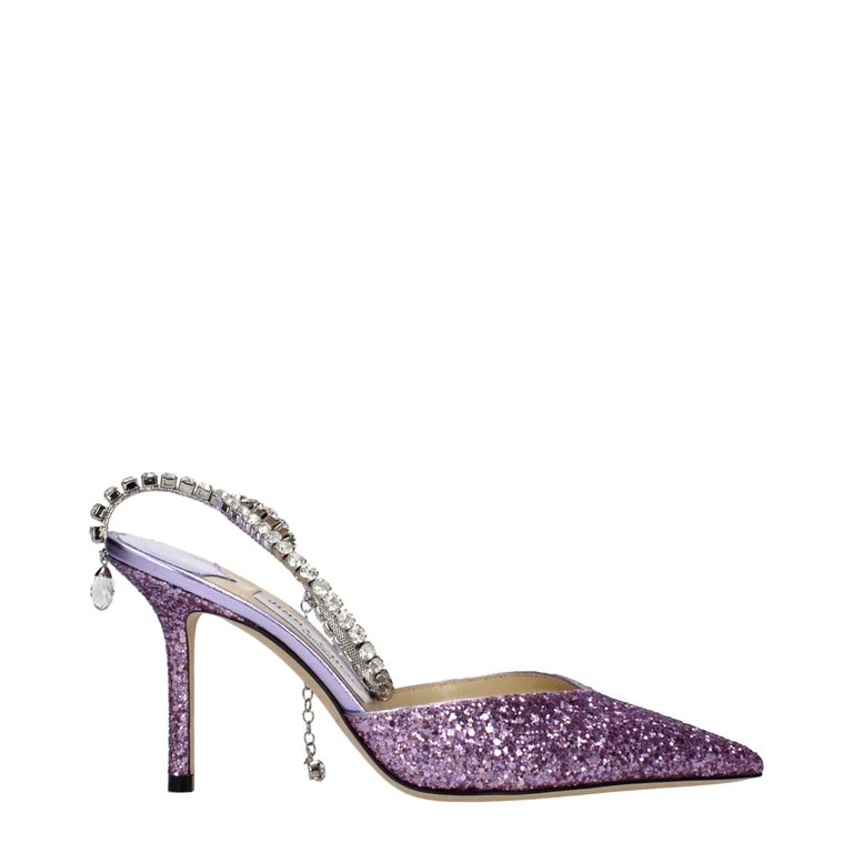Jimmy Choo Purple Plastic Stiletto Heel Sandals - Women