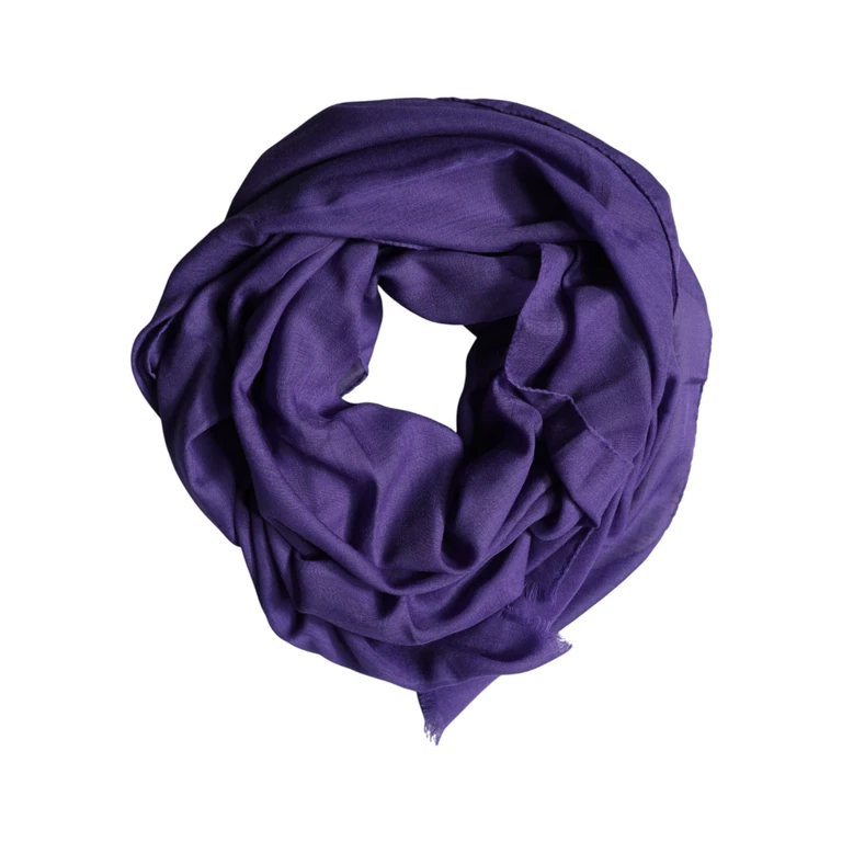 Dolce & Gabbana Purple Lace Stole Cotton Wrap Shawl Scarf Co+vi - Men