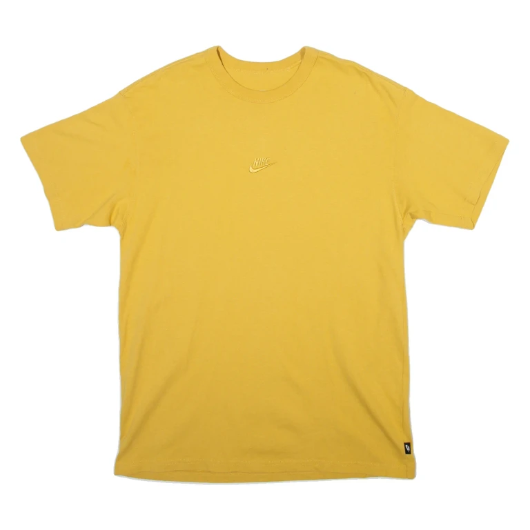 NIKE Loose Fit Mens T-Shirt Yellow M