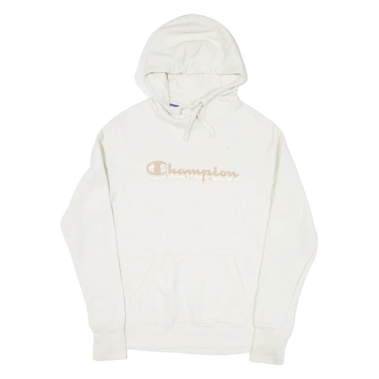 CHAMPION Mens Beige Hoodie S