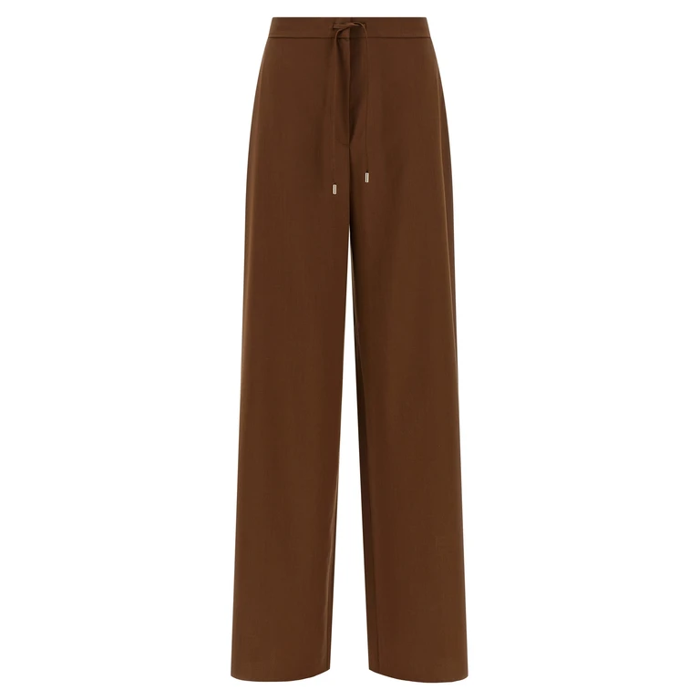 Max Mara Brown Virgin Wool Pants - Women