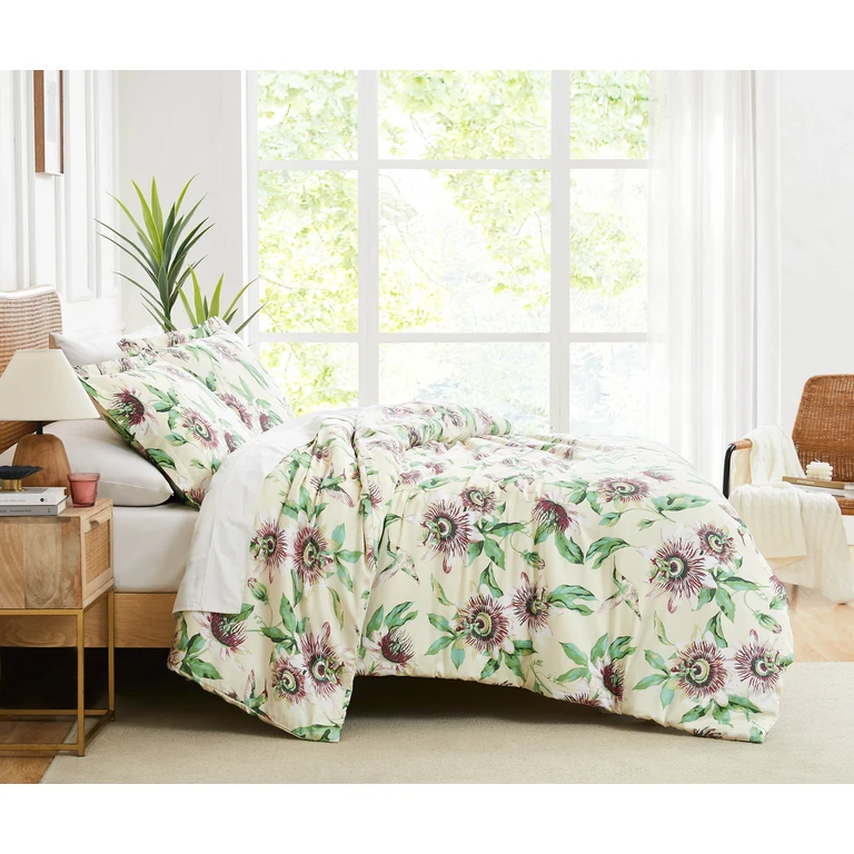 Passiflora 300 Thread-Count 100% Cotton Duvet Cover Set