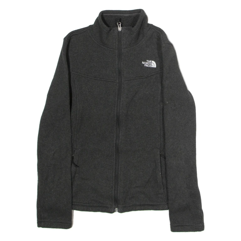 THE NORTH FACE Womens Fleece Jacket Grey Knit S