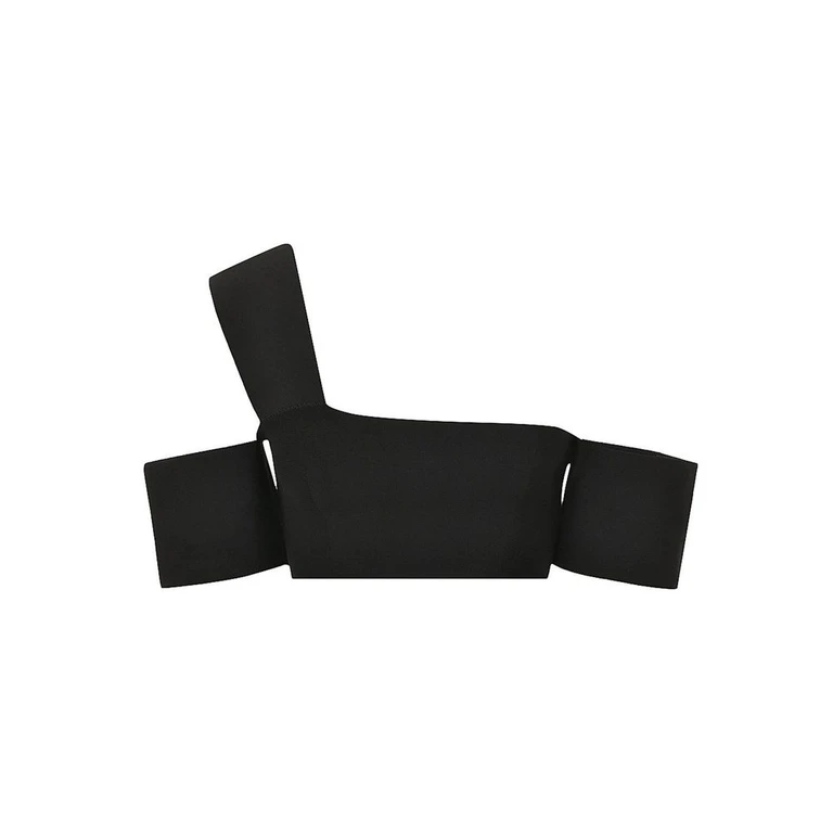 Alexander McQueen Black Elastane Tank Tops - Women