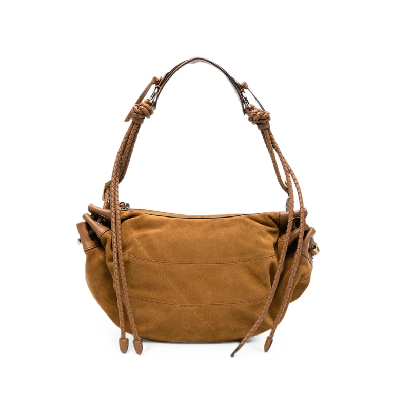 Medium Maia Suede Shoulder Bag