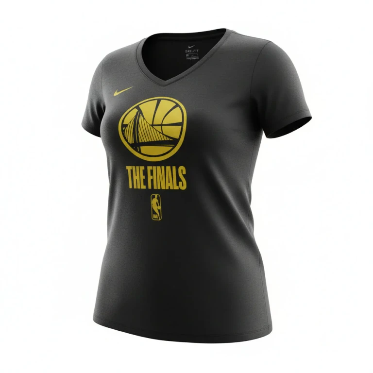 Women's NBA Golden State Warriors The Finals Big Logo V-Neck Tee